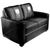Stationary Loveseat with Las Vegas Inferno White Logo
