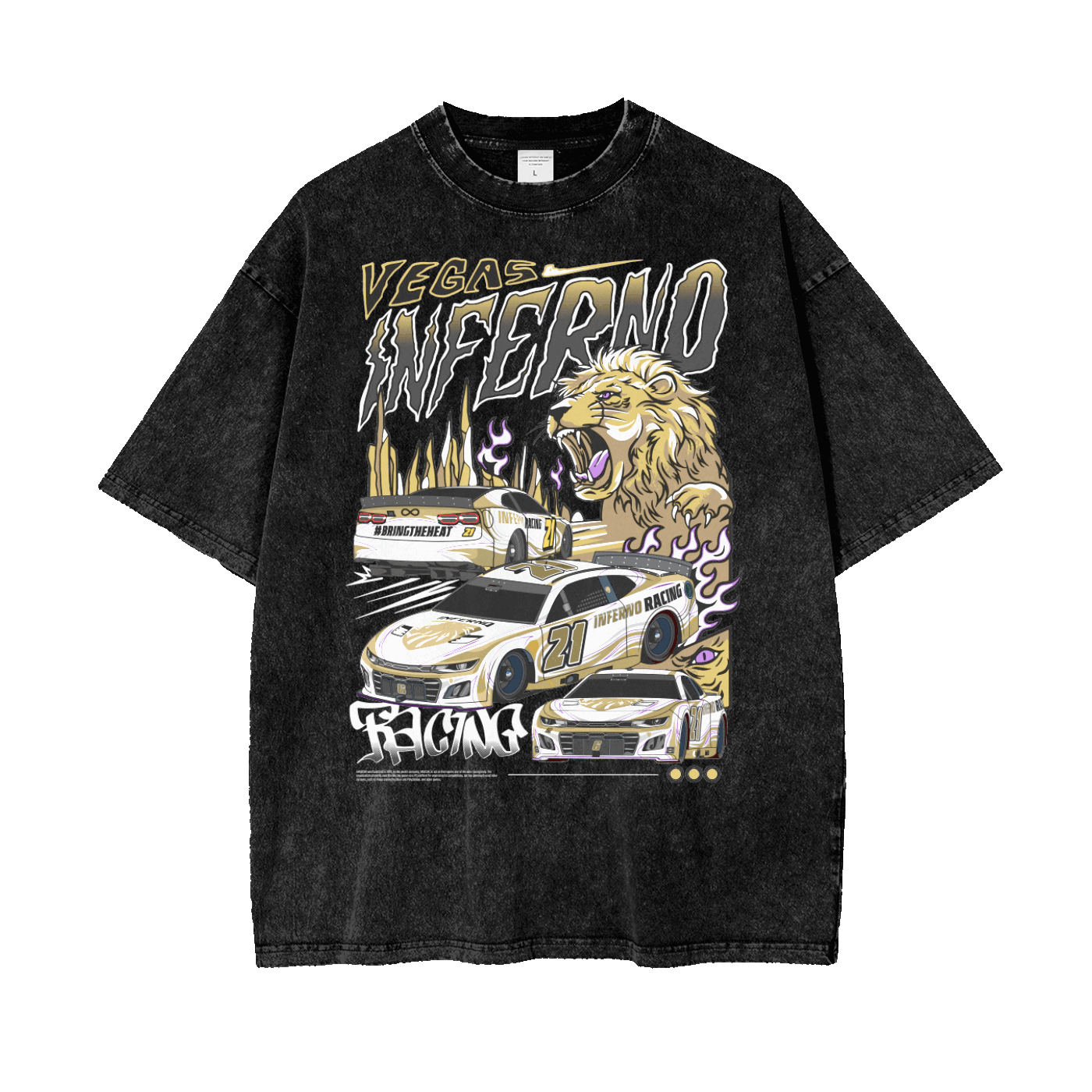 Vegas Inferno Racing Vintage T-Shirt | The Number 21