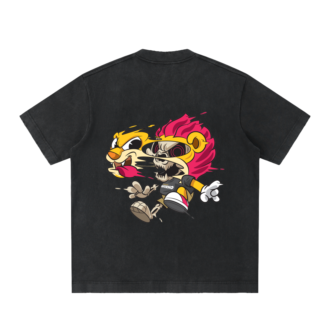 Inferno Brush Split Tee