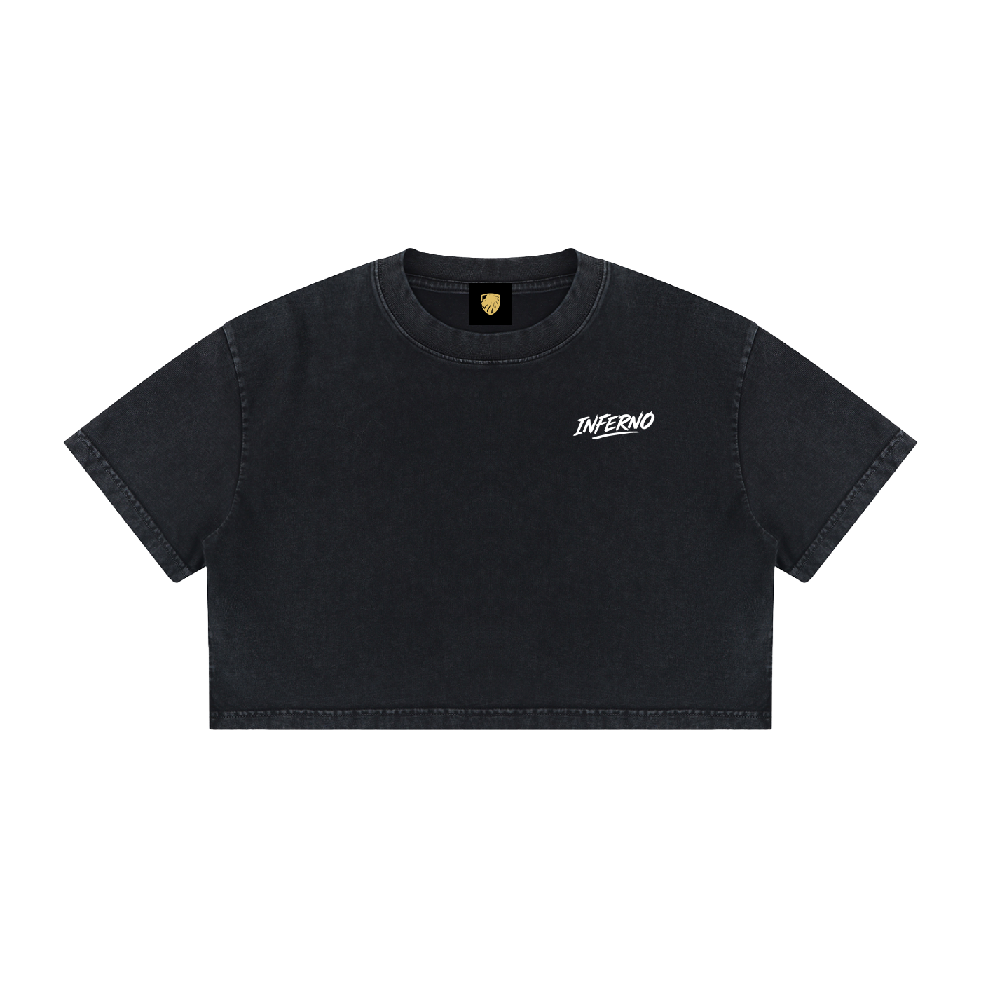 Inferno Brush Mineral Wash Cotton Crop Tee
