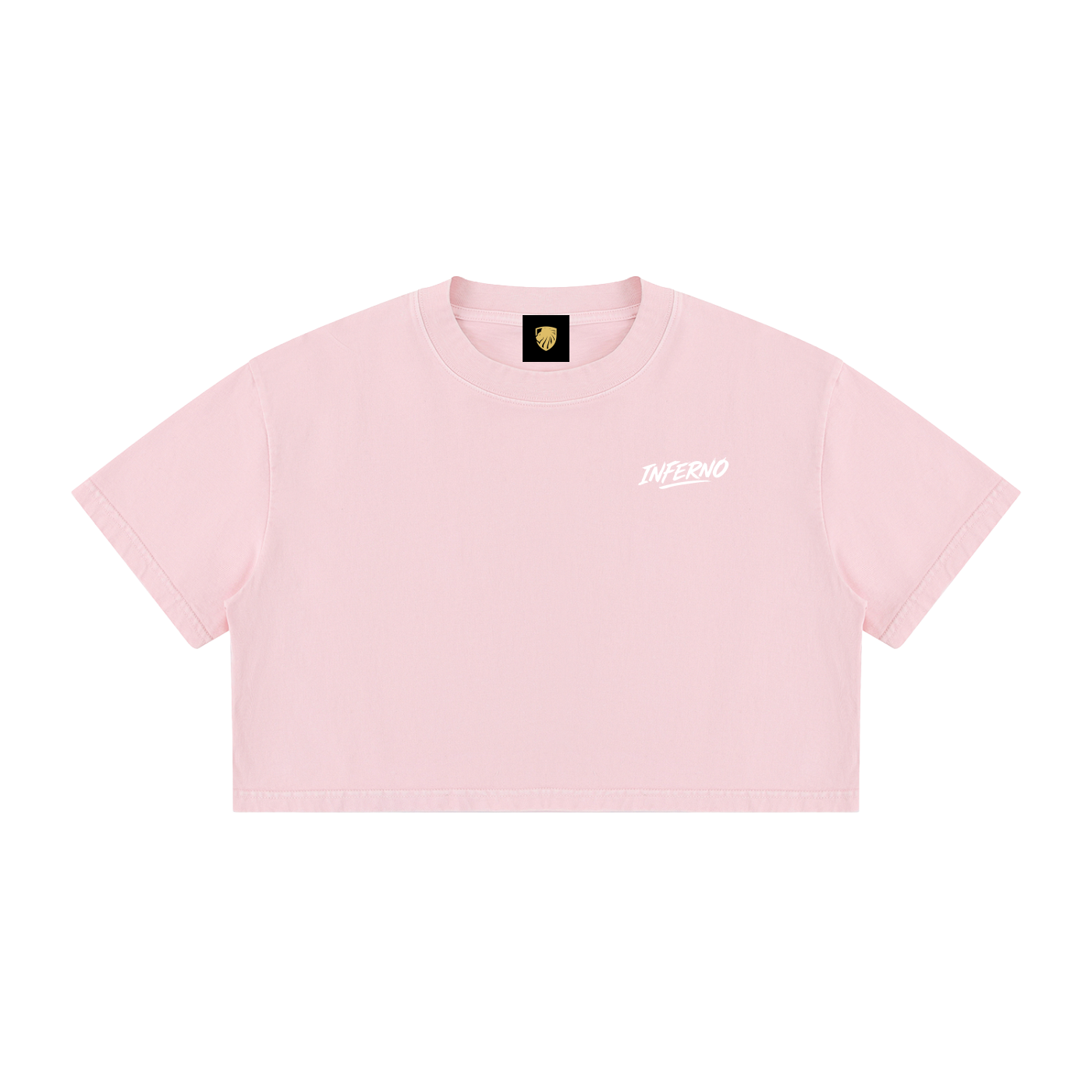 Inferno Brush Mineral Wash Cotton Crop Tee